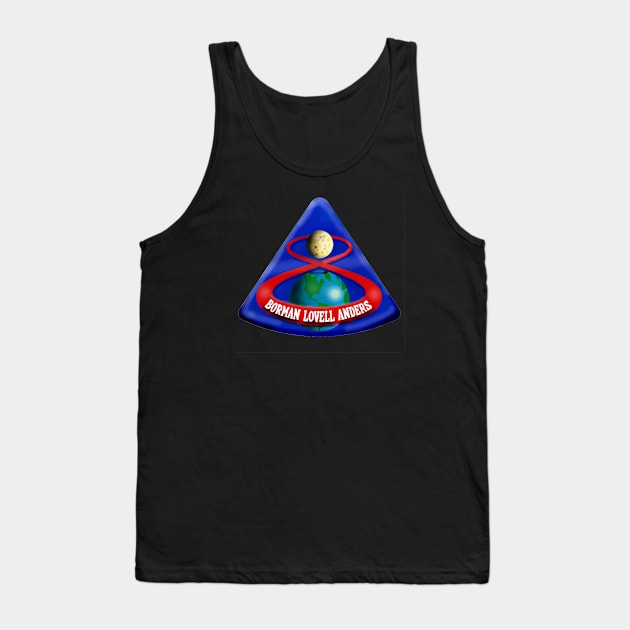 apollo 8 mission "patch" artwork Tank Top by WarDaddy